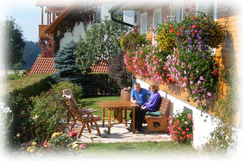 Garten mit Blick zum Feldberg und Schauinsland